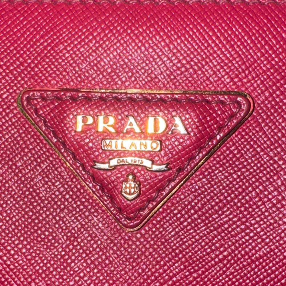 AUTHENTIC Prada Women's Red Leather Satchel - Picture 9 of 15